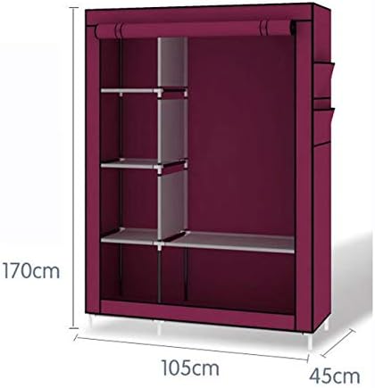 When the Quarter Wardrobe Non-Woven Fold Portable Storage Cabinet Multifuncti...