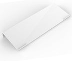 Acrylic Tilted Computer Keyboard Stand for Ergonomic Typing, Keyboard Tray Holder with Silicone Non-Slip Case, White