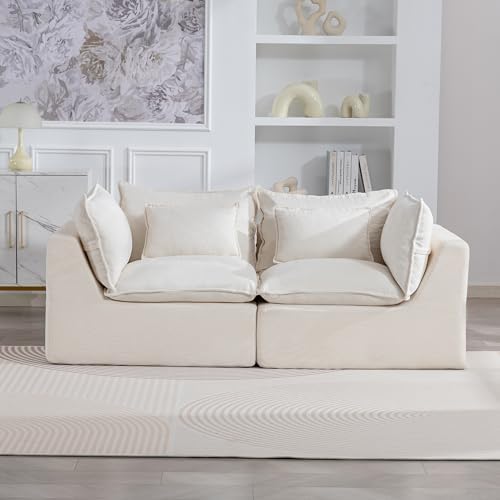 Couch Sectional Sofas Cloud Couches for Living Room | Loveseat L U Shaped Mod...