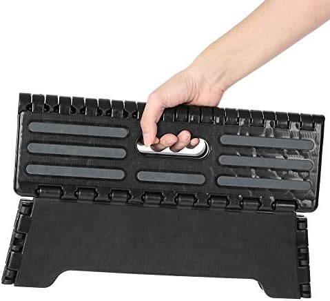 Folding Step Stool Step Stool Holds Up to 300 lb Plastic Foldable Step Stools...