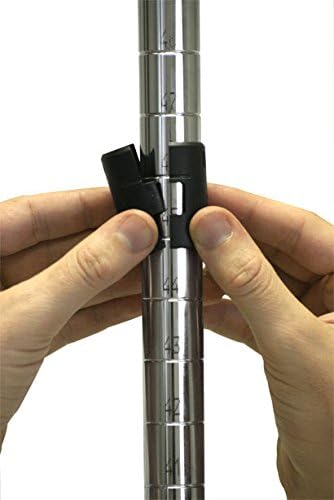 Omega 24" Deep x 48" Wide x 80" High 3 Tier Chrome Starter Shelving Unit