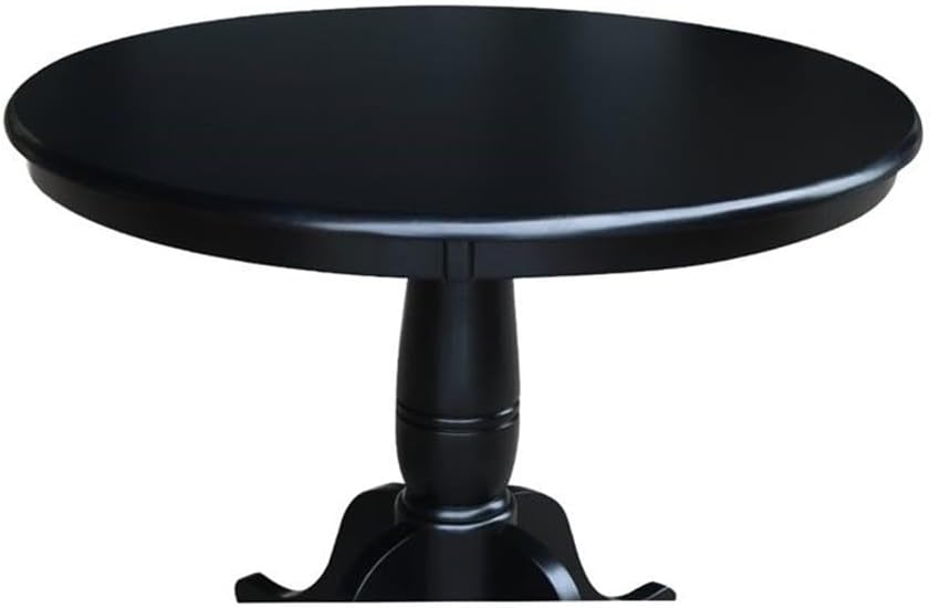 International Concepts 36" Round Dining Table in Black