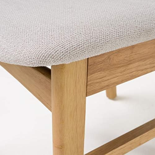 Christopher Knight Home Idalia Dining Chairs, 2-Pcs Set, Light Beige / Oak Fi...