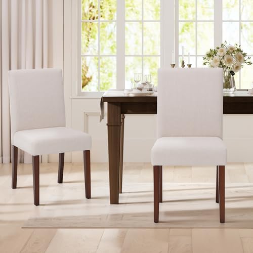 MALOL Upholstered Dining Chairs Set of 2, Fabric Dining Room Chairs, Modern W...