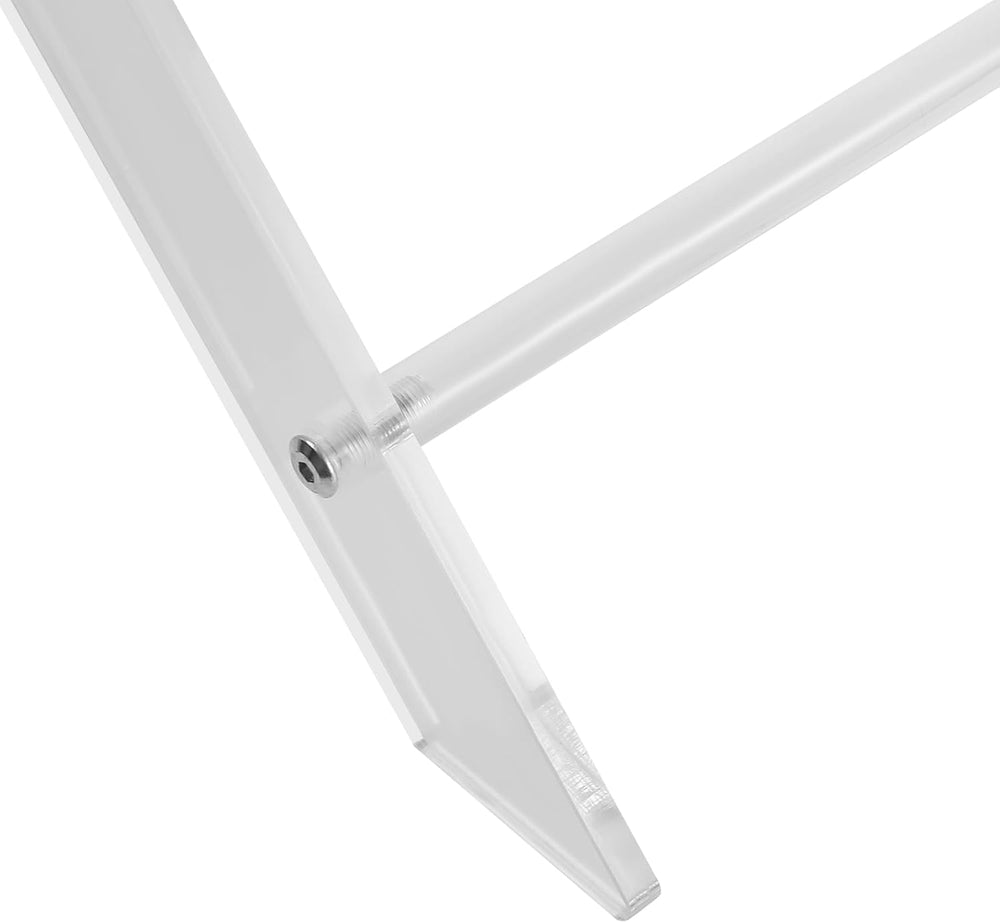 Acrylic Folding Table TV Tray, Foldable Acrylic Computer Stand, X Table Leg T...