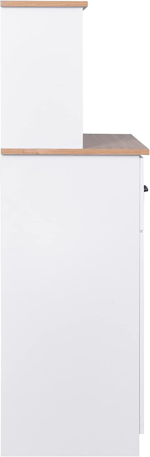Kitchen Pantry Storage Cabinet Bar Cabinet Cupboard with Storage Drawers and ...