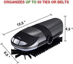 Motorized Tie Rack Stores Up to 50 Ties– Closet Organizer, Holds & Displays Up to 50 Ties Or Belts, Rotation Operates with Batteries. Great Gift Idea for Fathers Day