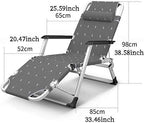 Lounge Chair Folding Lunch Break Nap Backrest Balcony Home Leisure Beach Garden Portable Solid Durable(Black Flower)