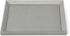 Leather Jewelry Tray, Premium Grey Organizer For Display