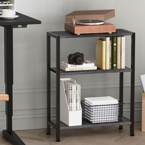 3-Tier Side Table Set of 2, Small End Table, Sofa Side Table for Narrow Space...