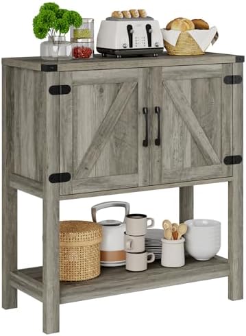 Mufico Console Table with 2-Door Cabinet Coffee Bar Cabinet Sofa Table,Entryw...