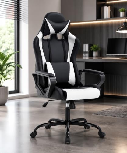 BestOffice High-Back Gaming Chair PC Office Chair Computer Racing Chair PU De...