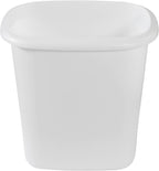 Rubbermaid Vanity Trash Can/Wastebasket 1.5-Gallons/6-Quarts White for Under Counter/Kitchen/Office/Bedroom/Bathroom