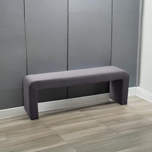 Meridian Furniture Minimalist Collection Modern | Contemporary Velvet Upholst...