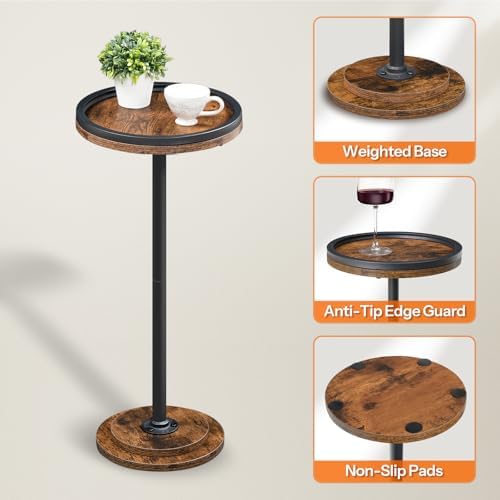 HOOBRO Small Round Side Tables, Drink Tables, Coffee Martini Tables