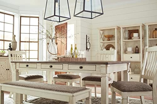 Signature Design by Ashley Bolanburg 6-Person Farmhouse Dining Table