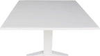Solid Wood 36" Square Dual Drop Leaf Dining Table, White
