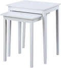 Convenience Concepts American Heritage Nesting End Tables, White