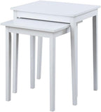 Convenience Concepts American Heritage Nesting End Tables, White