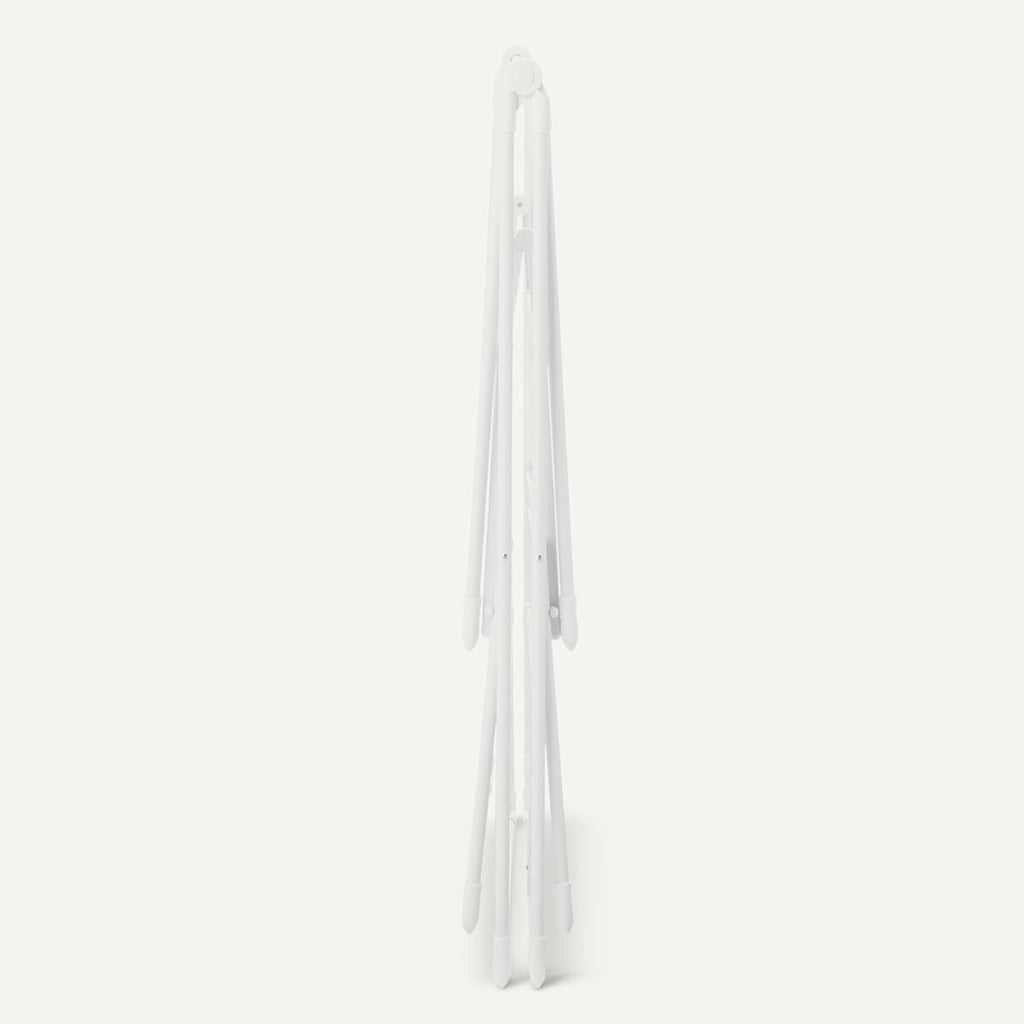 Amazon Basics Foldable 4-Wing Metal Clothes Drying Rack, 61x23.6x49.6 inches, White