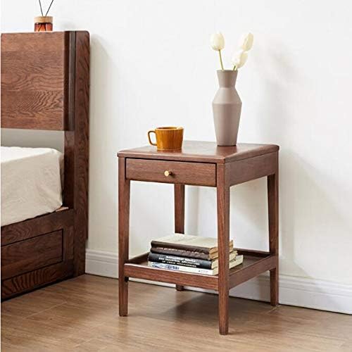 Telephone Table, Side Table with Drawer,Solid Wood Nightstand,Sofa Telephone ...