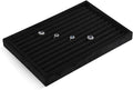 Ring Display Tray, Velvet Jewelry Trays,Premium Ring Organizer,Luxury Stud Earring Organizer,Black Jewlery Organizer