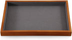 Jewelry Trays, Wood Nightstand Tray,Luxury Jewelry Organizer Drawer,Grey Flat Jewelry Display For Vendors,Ring,Bangle,Watch,Necklace