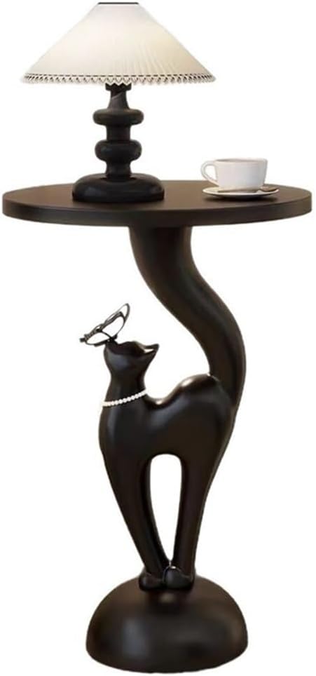 Round Resin Side Table, Cute Animal Accent Table, Small End Table Decorative ...