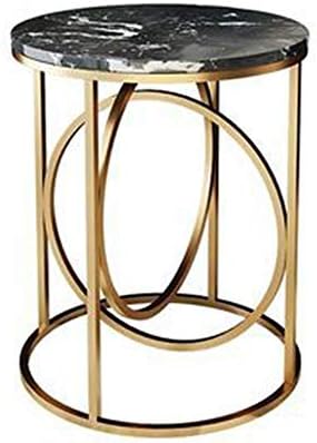 Telephone Table, Marble Side Table Round Coffee Table Telephone Table for Liv...