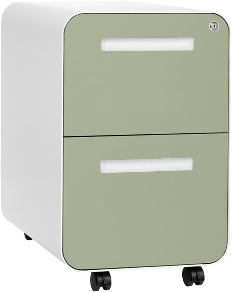 Laura Davidson Furniture Stockpile 2 Drawer Mobile File Cabinet with Lock - U...