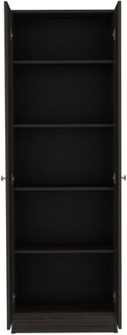 Farmhouse Multistorage Cabinet, Storage Cabinet with Two Doors, Five Internal Shelves,for Kitchen Home