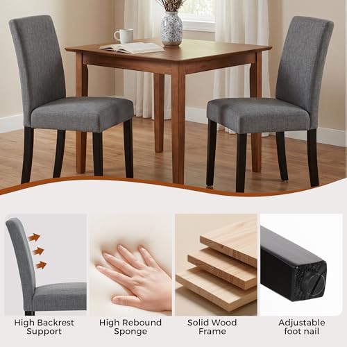 Modern Fabric Dining Chairs Set of 6,Elegant Design Kitchen & Dining Room...