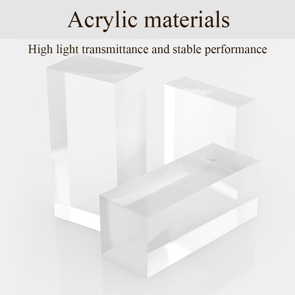 S Shaped Acrylic Side Table, End Table for Living Room, Small Modern Bedside ...