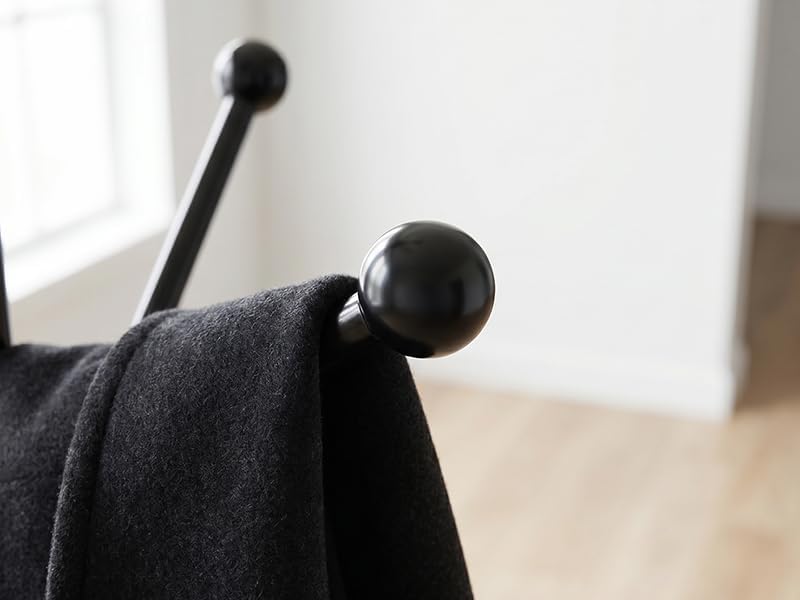 12 Hooks Metal Coat Rack Freestanding Coat Tree with Marble Base, Heavy Duty ...