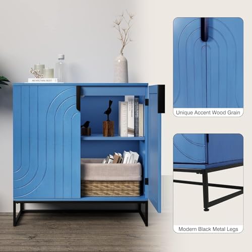 HLR 2PCS Sideboard Buffet Cabinet with Storage, Modern Accent Cabinet Adjusta...