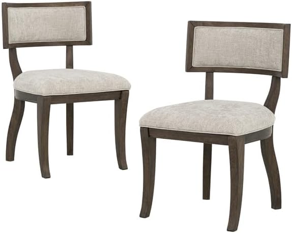 Madison Park Signature Solid Wood Upholstered Dining Chairs Set of 2, Modern ...