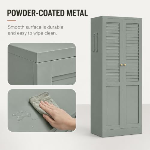 Metal Kitchen Storage Cabinets With Doors, Tall Locker Storage Cabinet