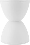 Gaoxin Hourglass Stool Wear Resistant Anti Impact Water Resistant Hourglass Stool Widely Use in Fitting Room White