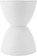 Gaoxin Hourglass Stool Wear Resistant Anti Impact Water Resistant Hourglass Stool Widely Use in Fitting Room White