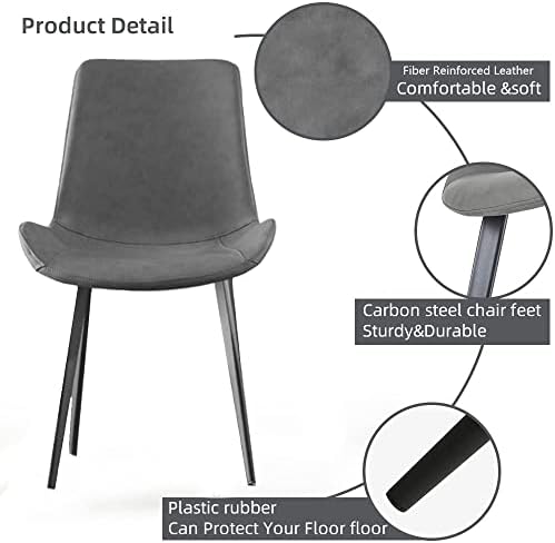 HIPIHOM Dining Chairs Set of 4, Modern Kitchen & Dining Room Chairs, Upho...