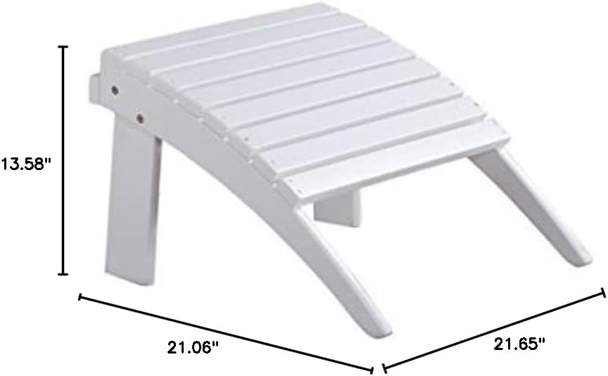 Hawthorne Collections Transitional Outdoor Ottoman, 21.66" W x 21.06&quo...
