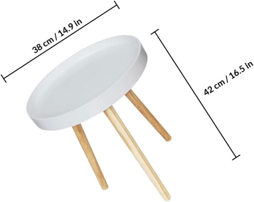 Nordic Style Mini Round Coffee Table White Small Corner Sofa Side Table Creat...