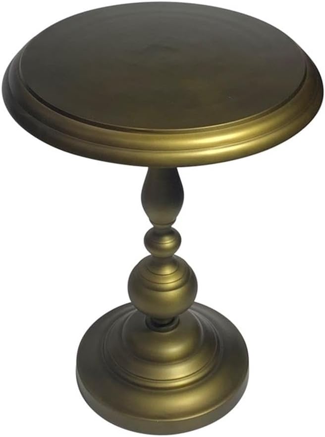 Carolina Chair & Table Pearson Round Accent Table - Elegant Aluminium Fra...