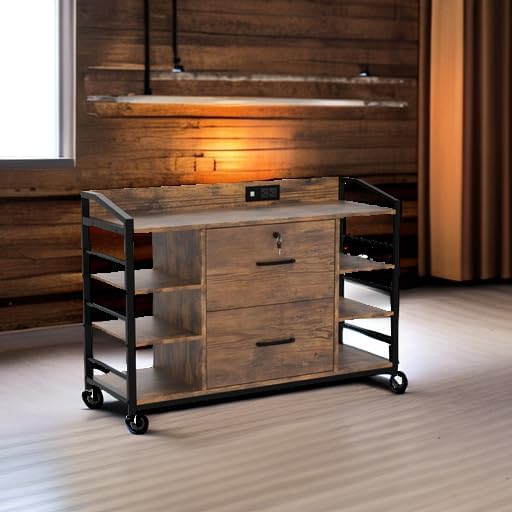 SEDETA 44" File Cabinet with Lock, Filing Cabinet fits Legal/Letter Size...