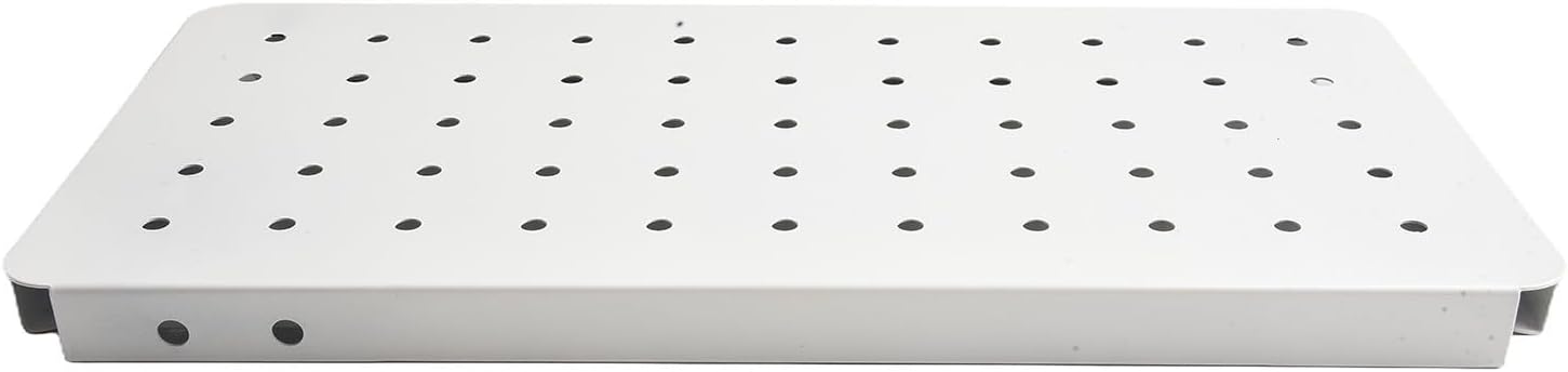 Storage Pegboard for Wall Organization, 14.2" X 7.1" Magnetic-Friendly Steel Panel for DIY Crafts, Mail