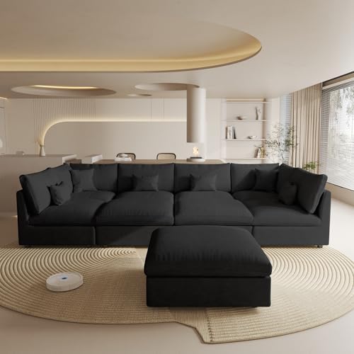 Cloud Couch for LivingRoom,190" U Shaped Modular Sectional Couch with St...