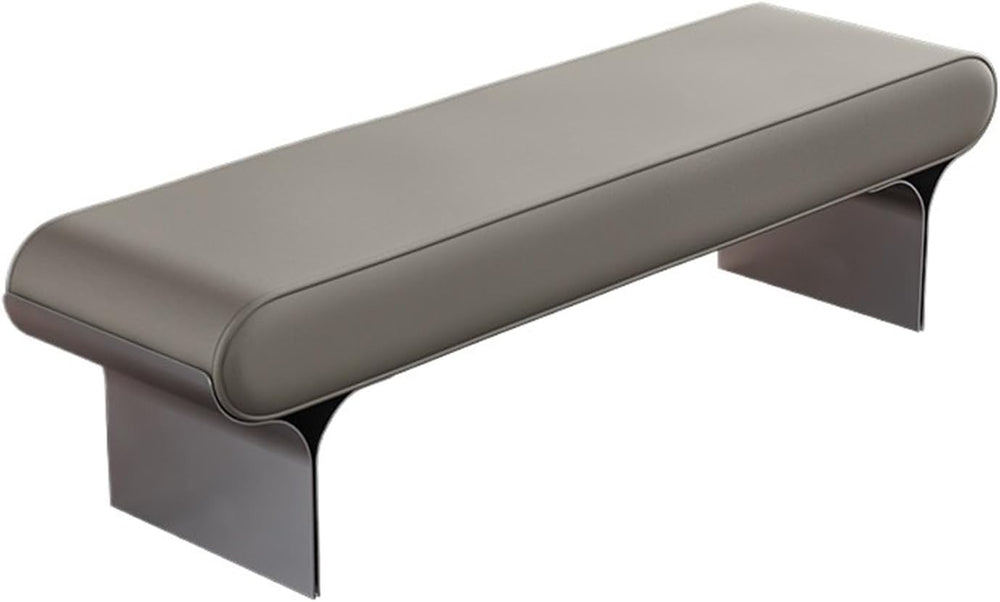 Modern Wooden Bench at The Foot of The Bed Long Beside The Suitable for Bedro...