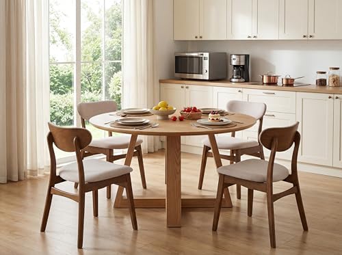 Wooden Dining Chairs Set of 4, Farmhouse Kitchen Chairs