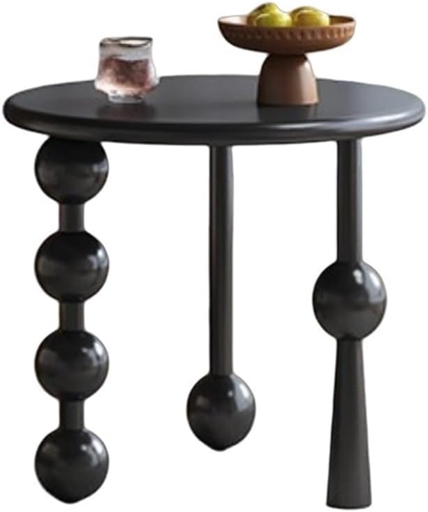 Creative Design Small Coffee Table Wood Round Side Table Retro Style 3-Legged...