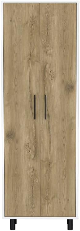 Modern Kitchen Pantry, Storage Cabinet with 2 Doors, Particle Board, for Dini...